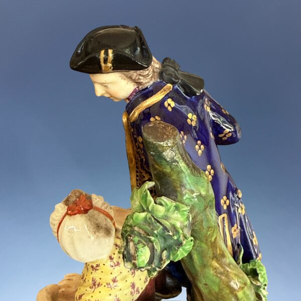 Derby Porcelain figure of the Stocking Mender. - Image 5