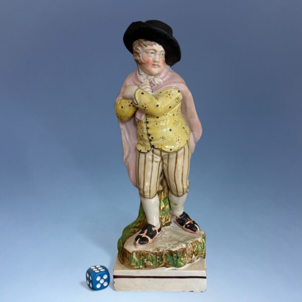 Staffordshire Pottery Figure of a Boy - Skating.
