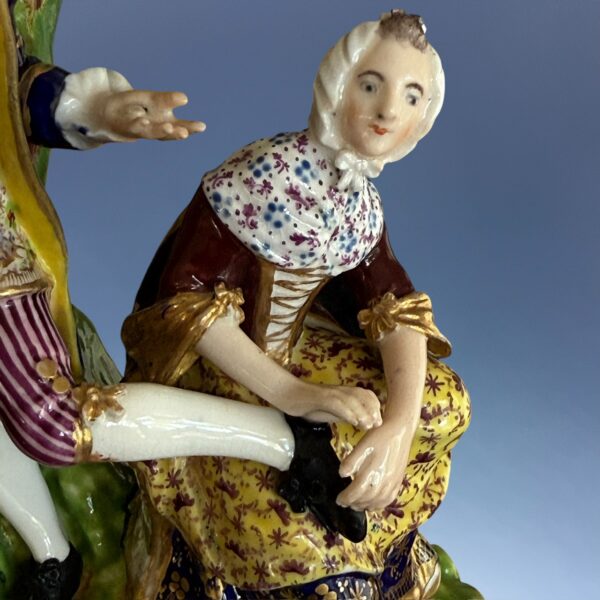 Derby Porcelain figure of the Stocking Mender. (nt) - Image 10