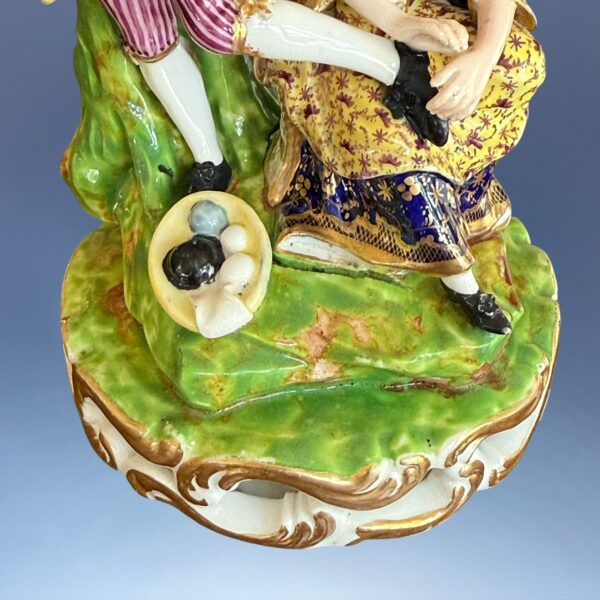 Derby Porcelain figure of the Stocking Mender. (nt) - Image 9