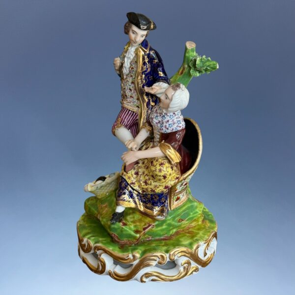 Derby Porcelain figure of the Stocking Mender. (nt) - Image 8