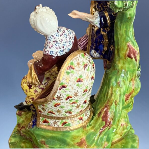 Derby Porcelain figure of the Stocking Mender. (nt) - Image 7