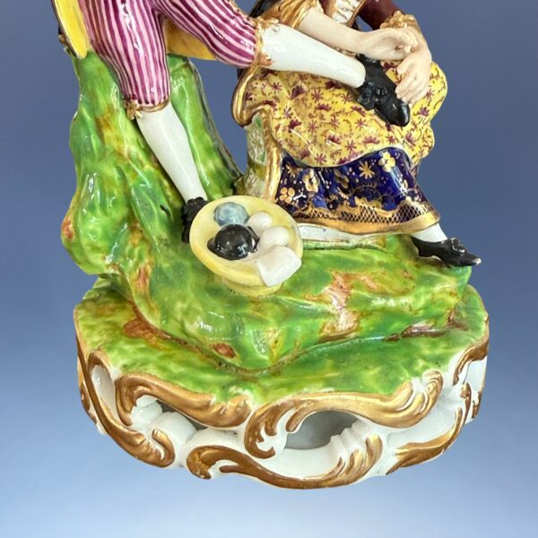 Derby Porcelain figure of the Stocking Mender. (nt) - Image 4