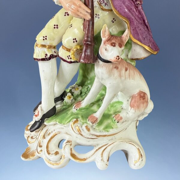 Pair of Derby Porcelain figures - Shepherd & Shepherdess Musicians - Image 6