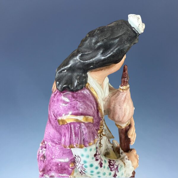 Pair of Derby Porcelain figures - Shepherd & Shepherdess Musicians - Image 8