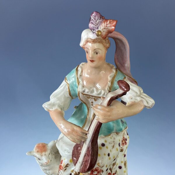 Pair of Derby Porcelain figures - Shepherd & Shepherdess Musicians - Image 10