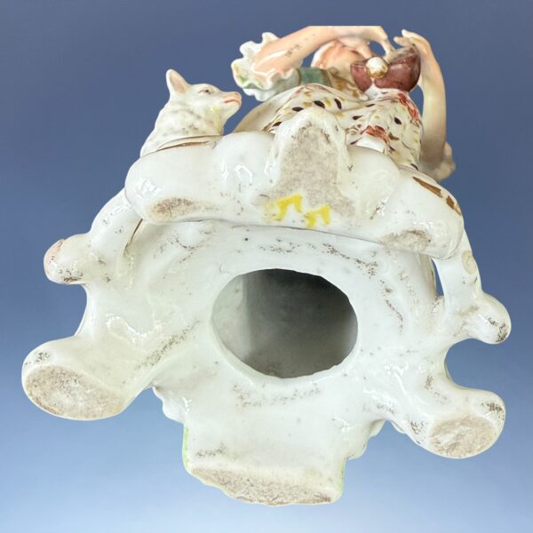 Pair of Derby Porcelain figures - Shepherd & Shepherdess Musicians - Image 4