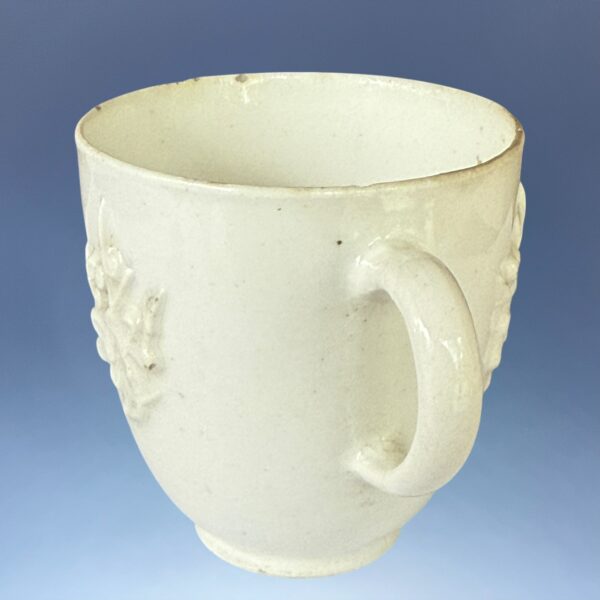 C18th BOW Coffee Cup - Prunus Relief Sprigs. - Image 2