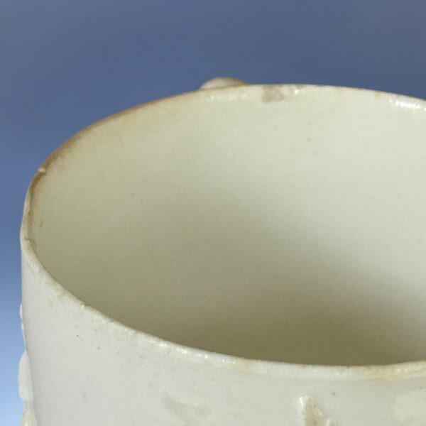 C18th BOW Coffee Cup - Prunus Relief Sprigs. - Image 5
