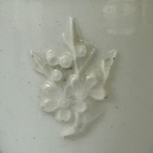 C18th BOW Coffee Cup - Prunus Relief Sprigs. - Image 6