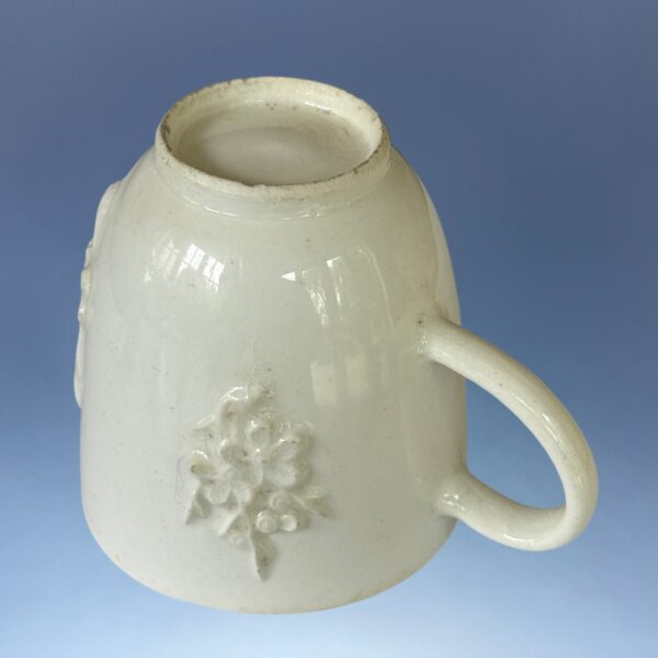 C18th BOW Coffee Cup - Prunus Relief Sprigs. - Image 8