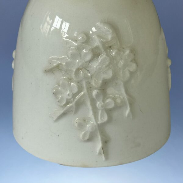 C18th BOW Coffee Cup - Prunus Relief Sprigs. - Image 10
