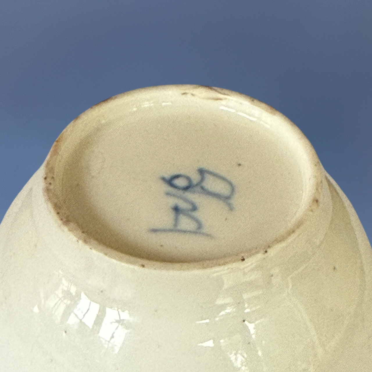 C18th French Soft Paste Porcelain Coffee Cup -Chantilly. - Image 6