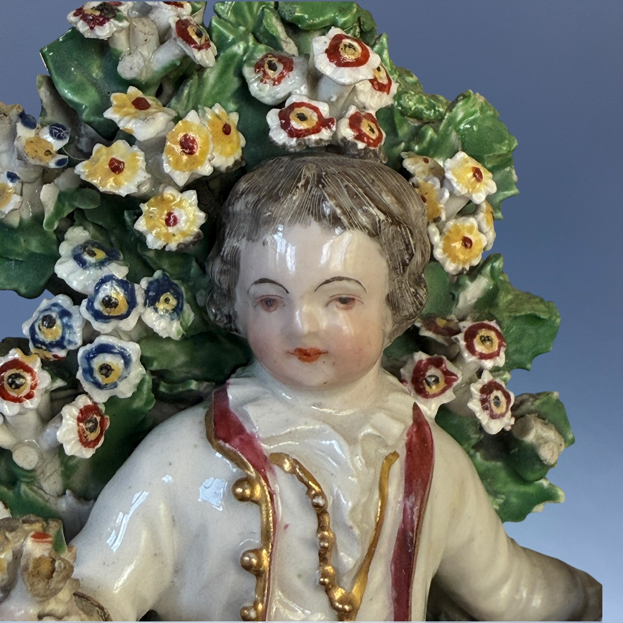 (Clearance) C18th DERBY Figure of a Boy with a Dog - Image 11