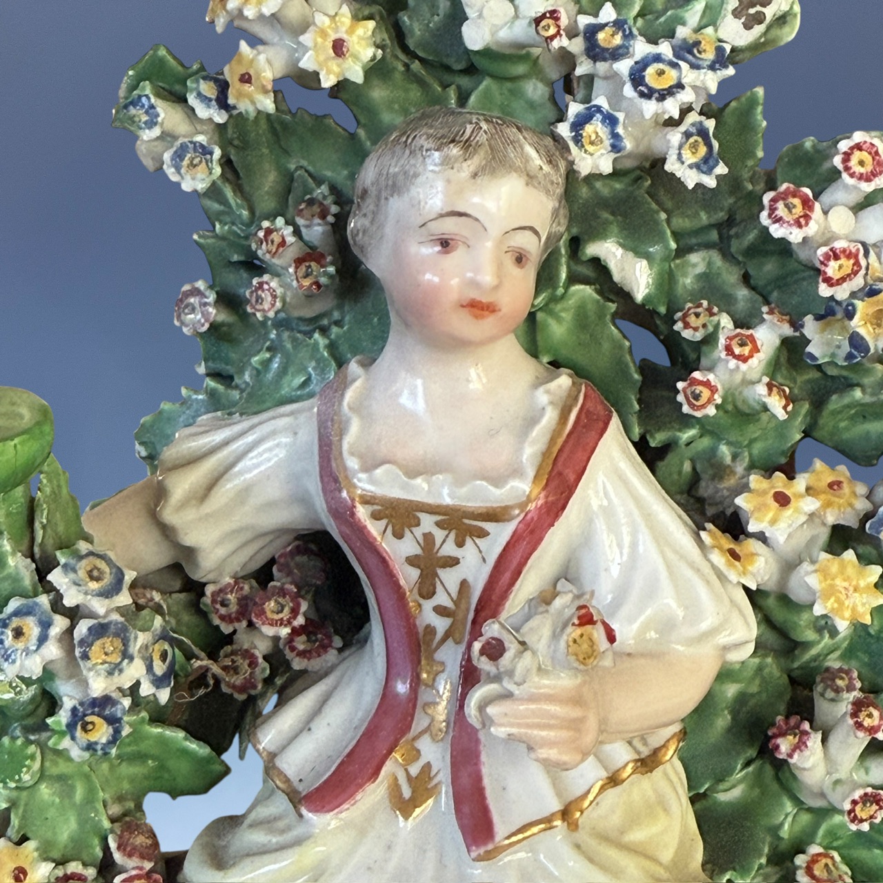 (Clearance) C18th DERBY Figure of a Girl with a Lamb - Image 6