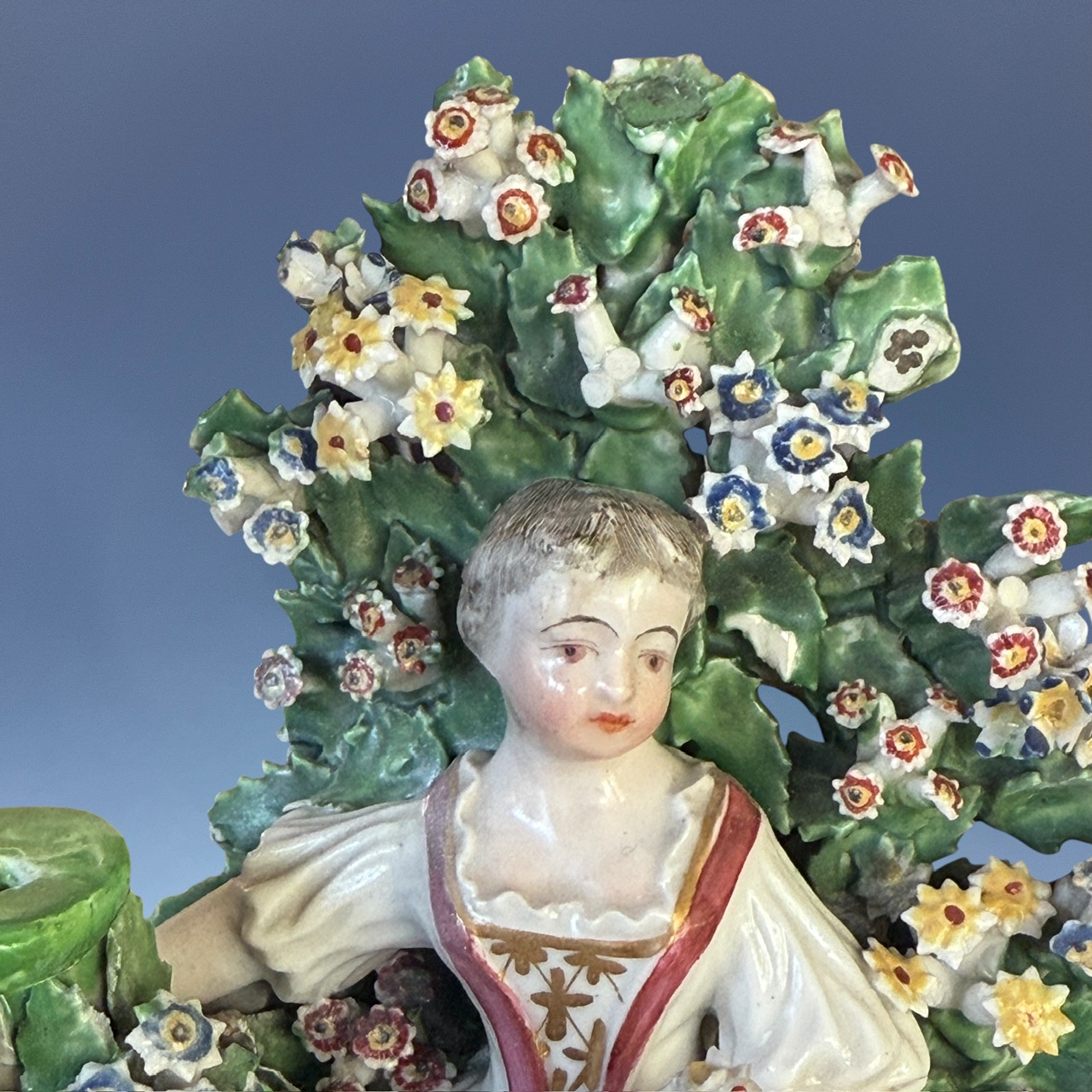 (Clearance) C18th DERBY Figure of a Girl with a Lamb - Image 7