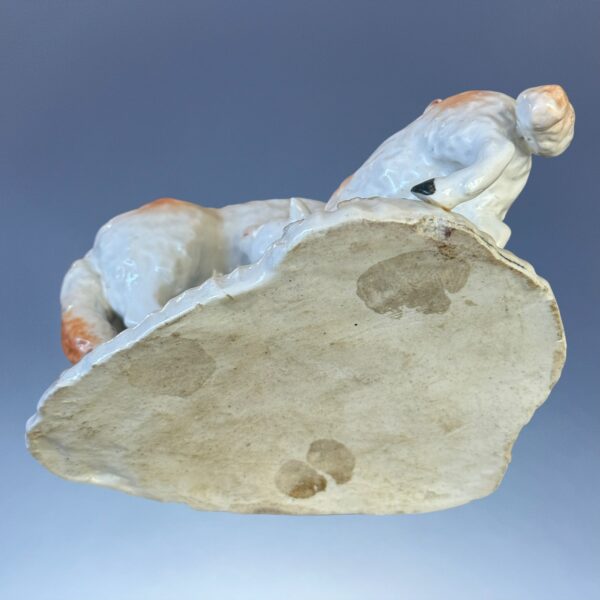 C18th DERBY Ewe & Lamb with Bocage. - Image 2