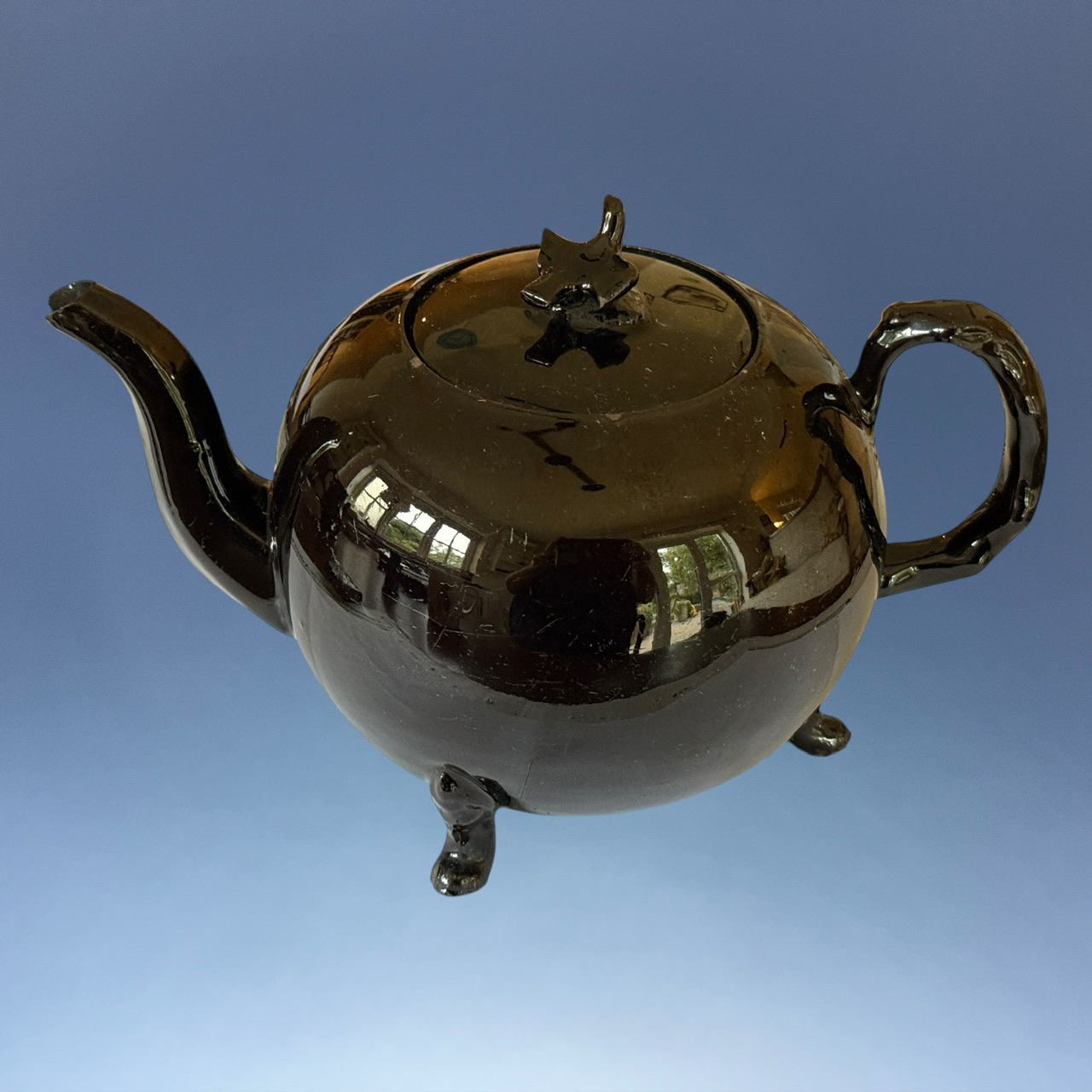 C18th Jackfield Pottery Teapot & Cover. - Image 14