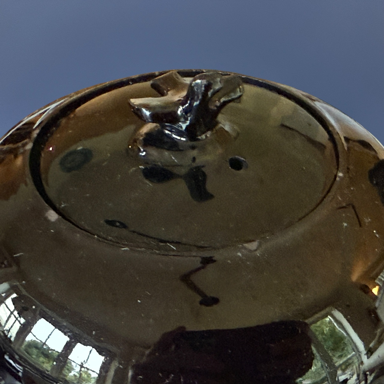 C18th Jackfield Pottery Teapot & Cover. - Image 9