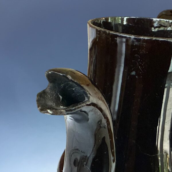 C18th Jackfield Pottery Small Coffee Pot (without lid) - Image 2
