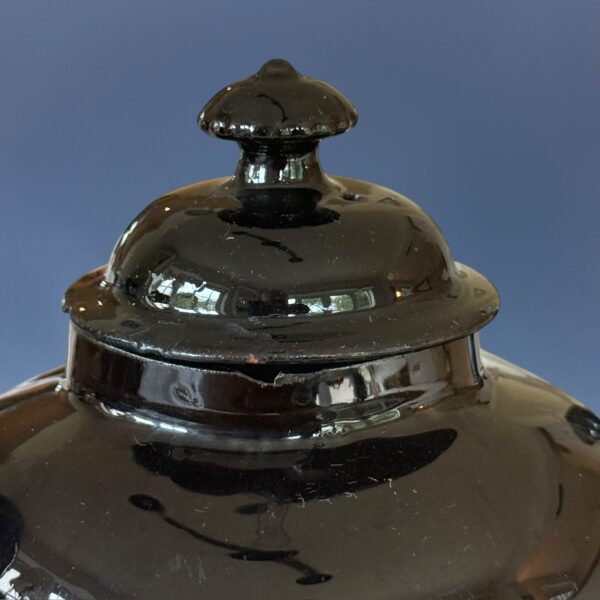C18th Jackfield Pottery Small Teapot and Cover - Image 8