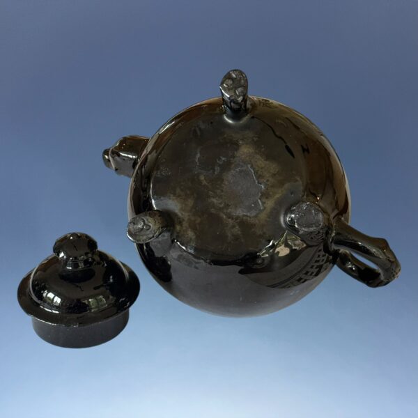 C18th Jackfield Pottery Small Teapot and Cover - Image 15