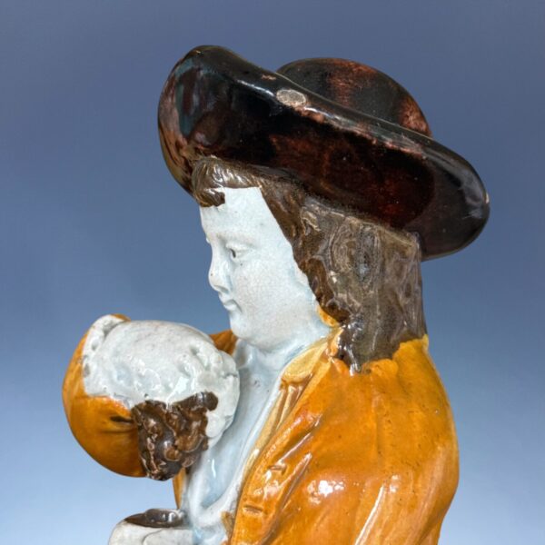 Early Staffordshire (Prattware) Figure of AUTUMN - Image 5