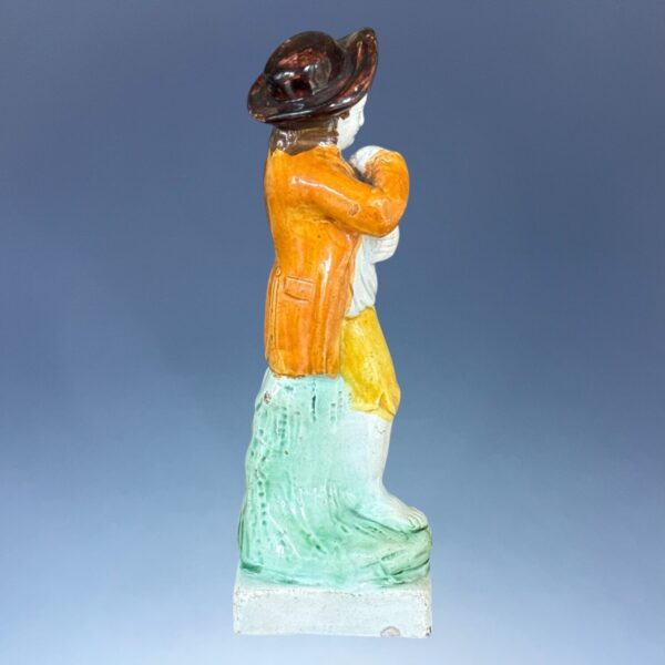 Early Staffordshire (Prattware) Figure of AUTUMN - Image 10
