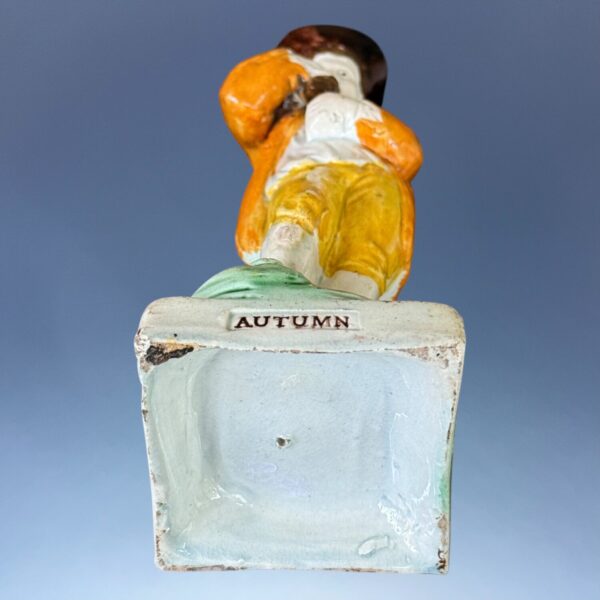 Early Staffordshire (Prattware) Figure of AUTUMN - Image 7