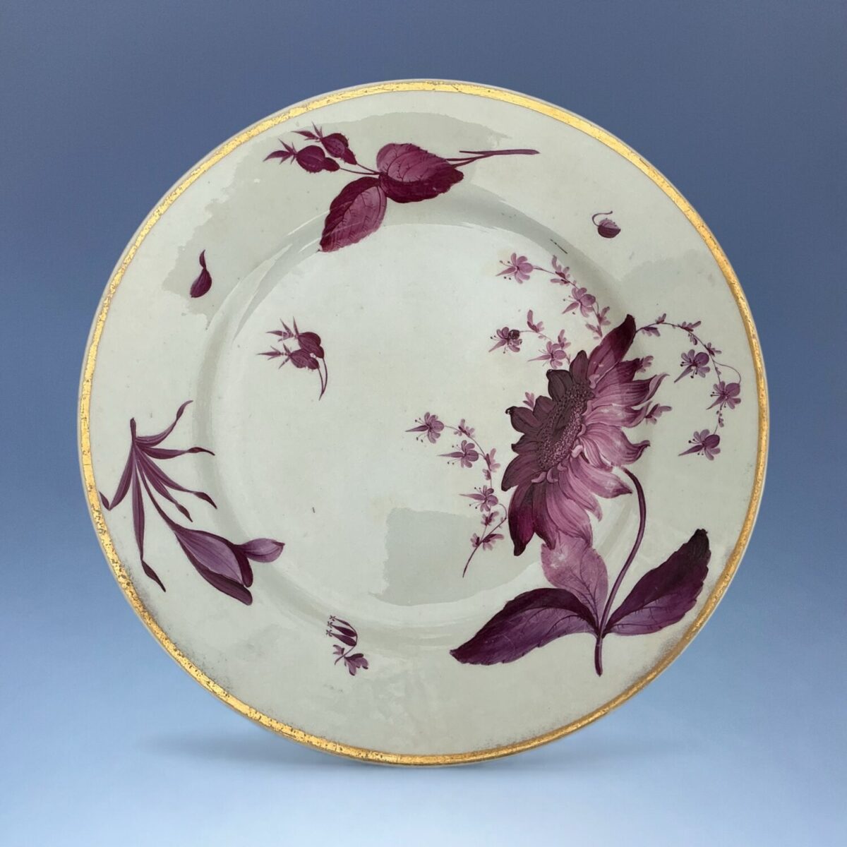 (Clearance) C19th Derby Porcelain Monochrome Plate – J Hill