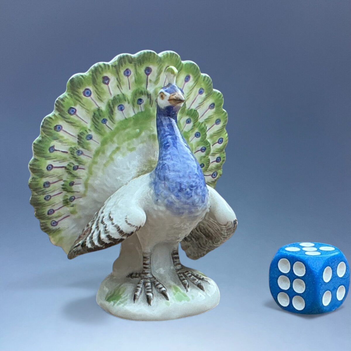 Meissen Porcelain Miniature – Peacock.
