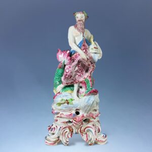 BOW Porcelain Large Figure of Neptune c1765