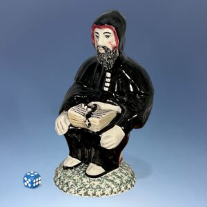 Very Unusual Condiment Pot / Figure of a Monk, c1830