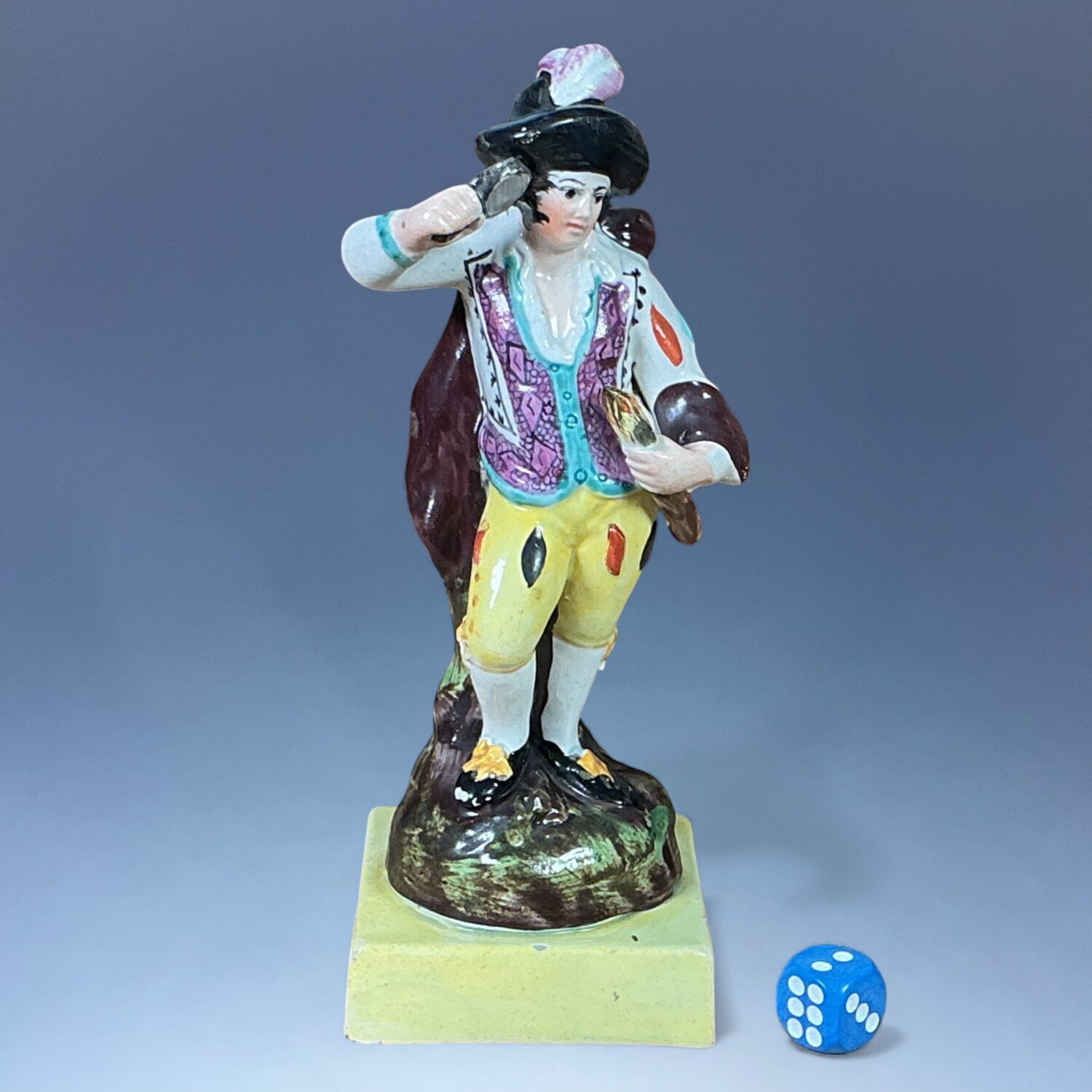 Fine Staffordshire Pottery Figure Emblematic of Fire (b)