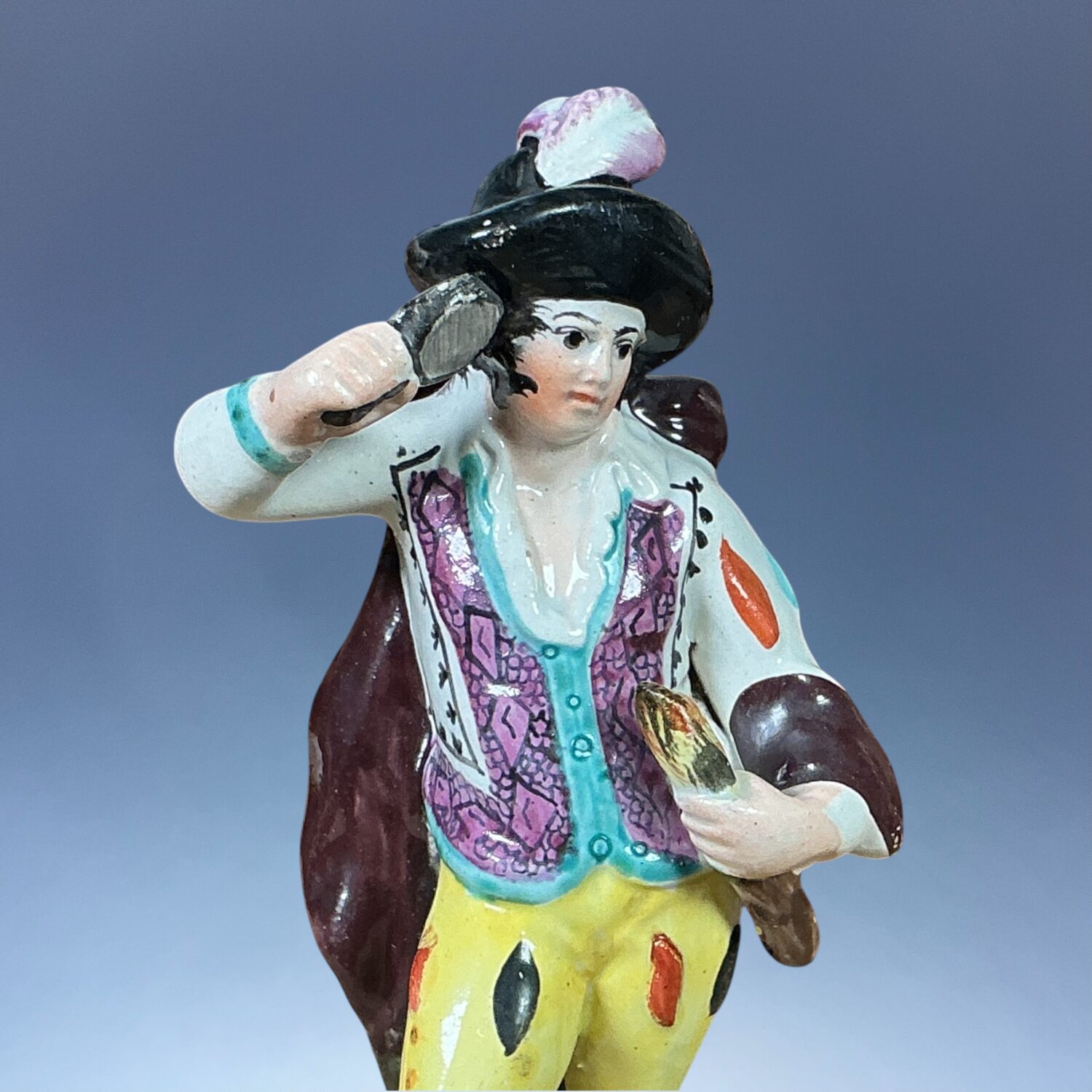 Fine Staffordshire Pottery Figure Emblematic of Fire (b) - Image 2