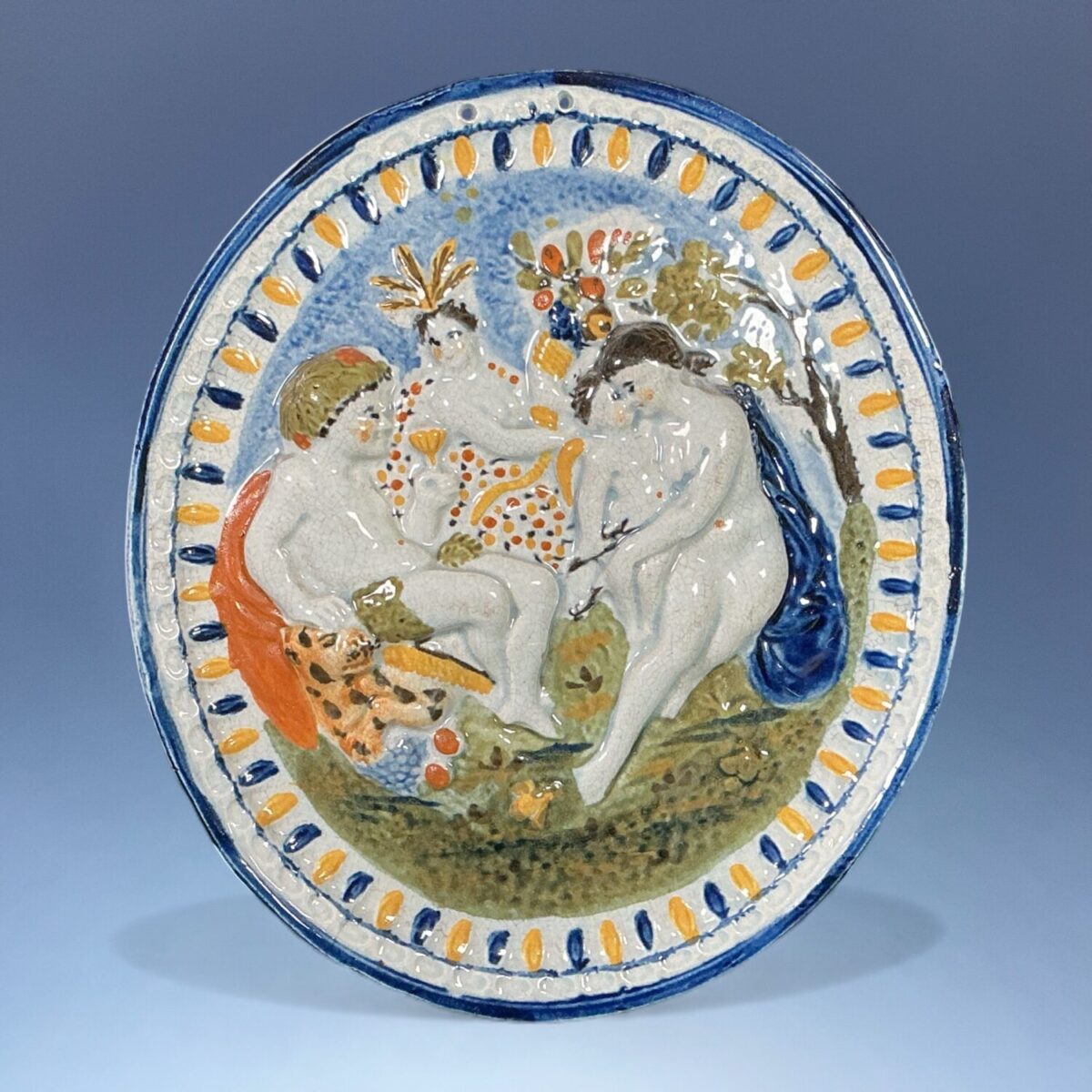 Early Pratt Ware Pottery Plaque – c1800