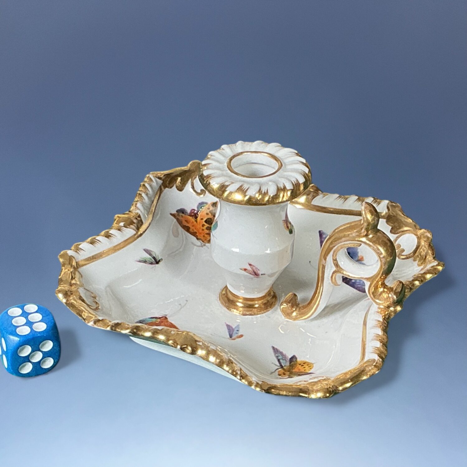 Derby Porcelain Miniature Chamber Candlestick c1825