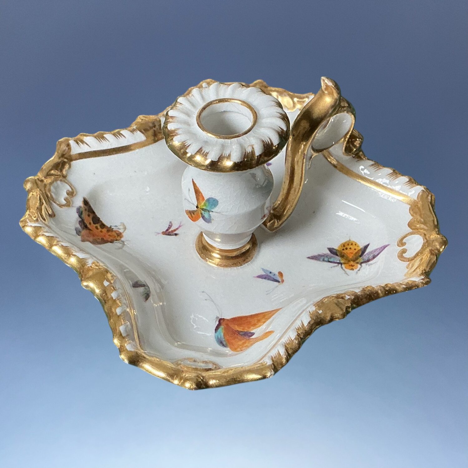 Derby Porcelain Miniature Chamber Candlestick c1825 - Image 3