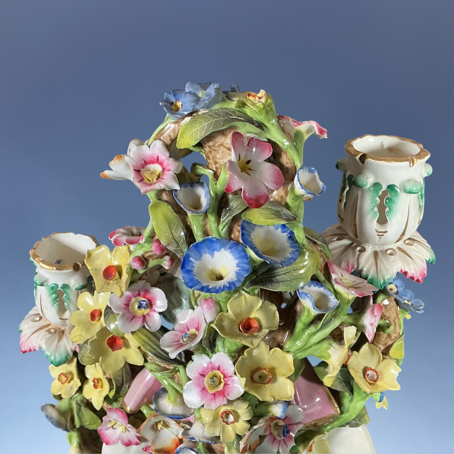 Pair of Derby Porcelain ‘Musician’ Candlesticks, - Image 3