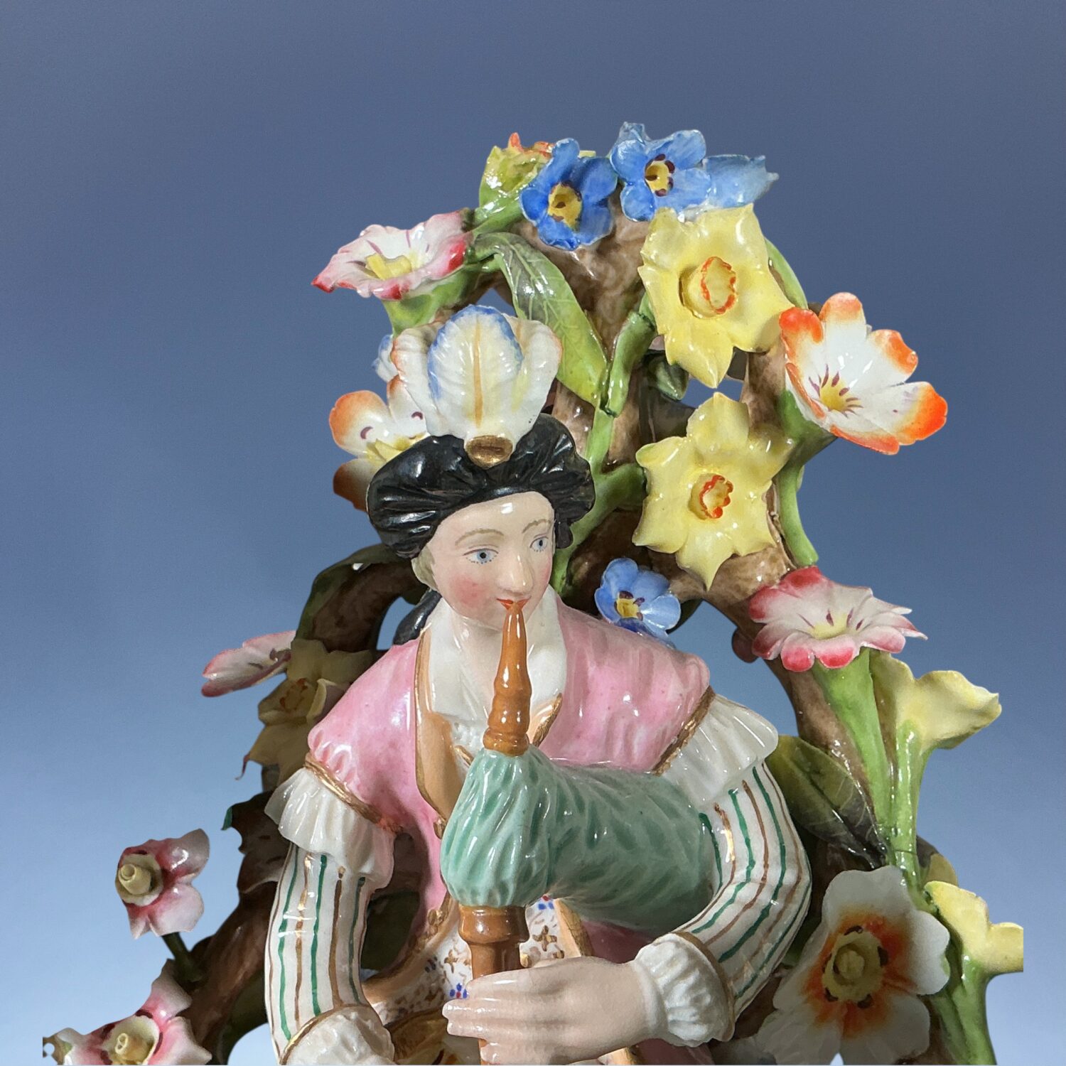 Pair of Derby Porcelain ‘Musician’ Candlesticks, - Image 4