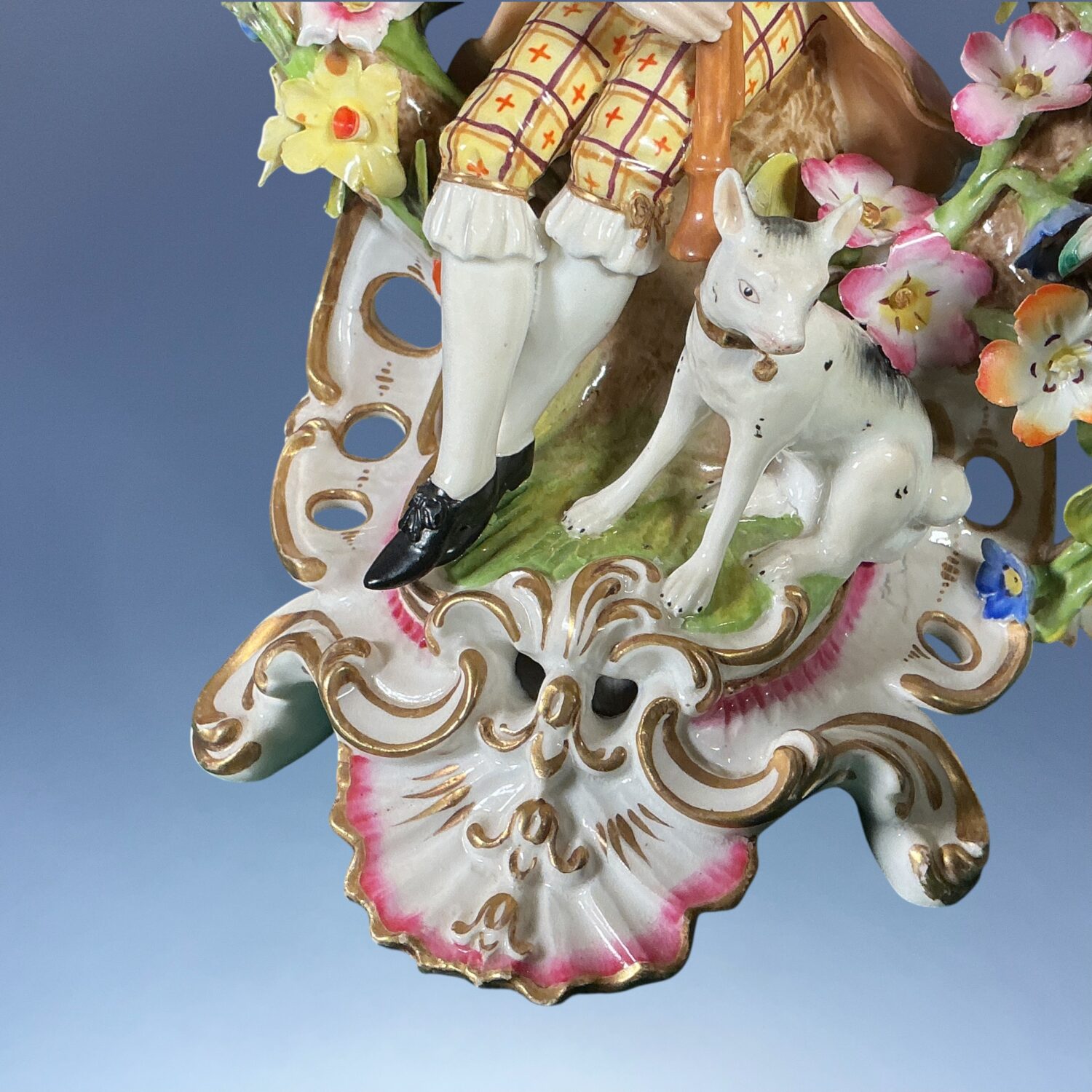 Pair of Derby Porcelain ‘Musician’ Candlesticks, - Image 10