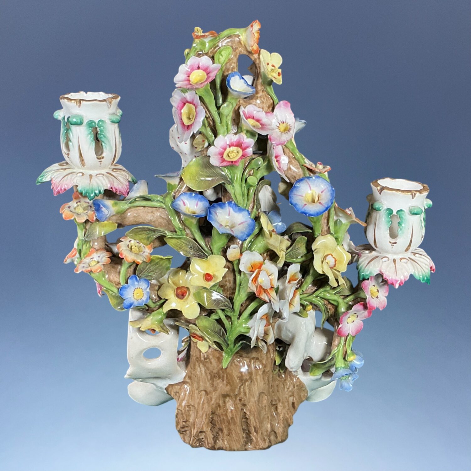 Pair of Derby Porcelain ‘Musician’ Candlesticks, - Image 13