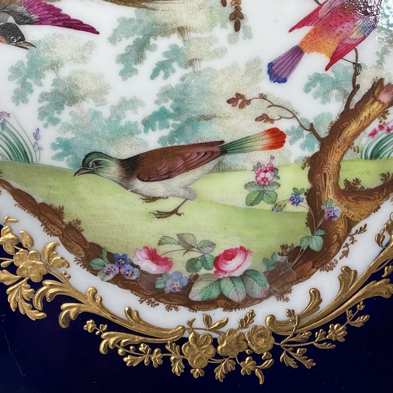 Derby Porcelain - Sevres Style Tea Tray - c1835 - Image 4