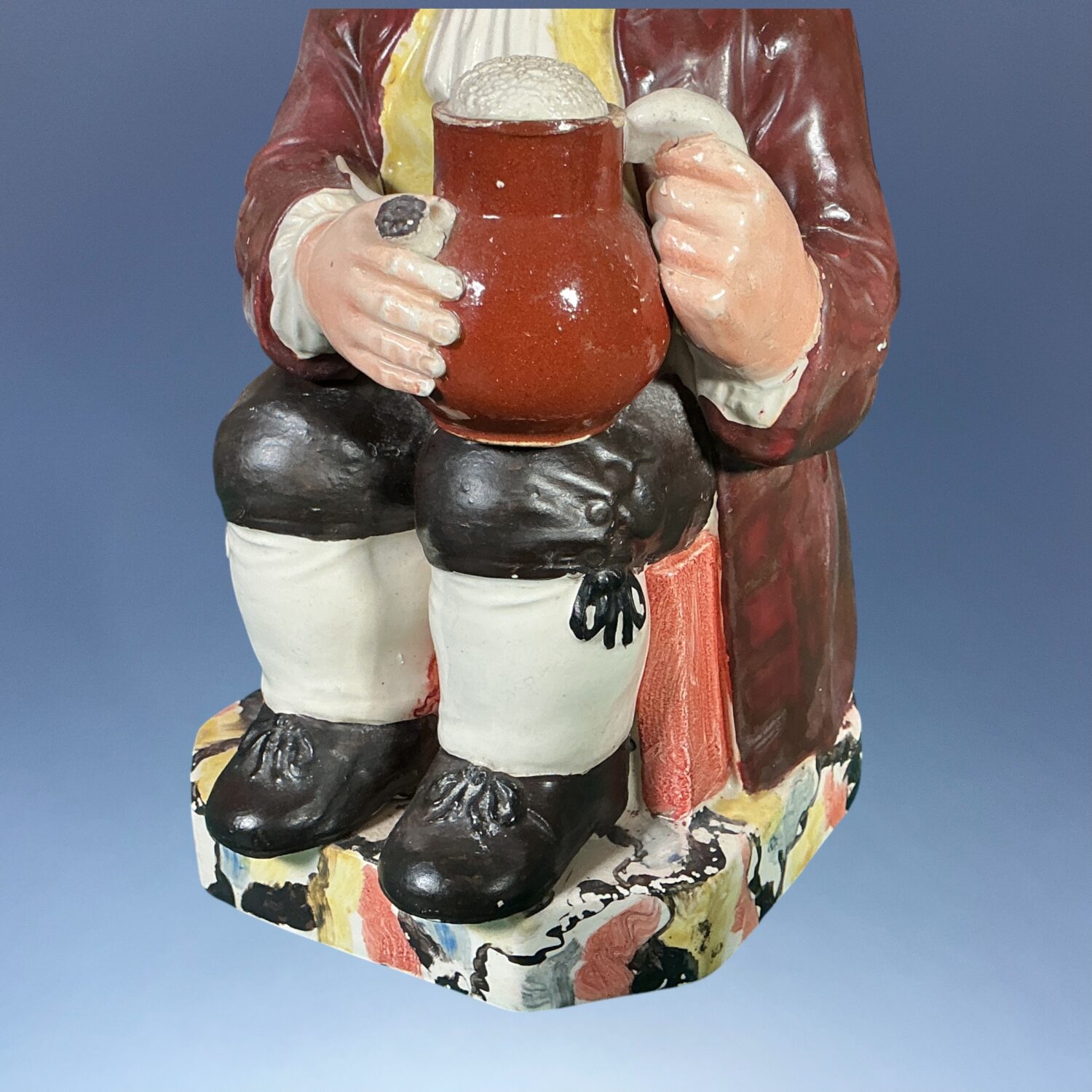 Early Staffordshire Pottery Toby Jug - J Neale type, with a Lid. - Image 4