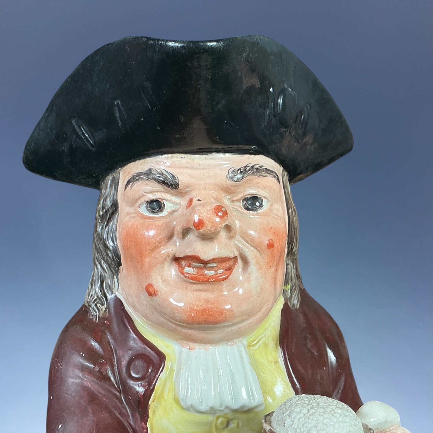 Early Staffordshire Pottery Toby Jug - J Neale type, with a Lid. - Image 15