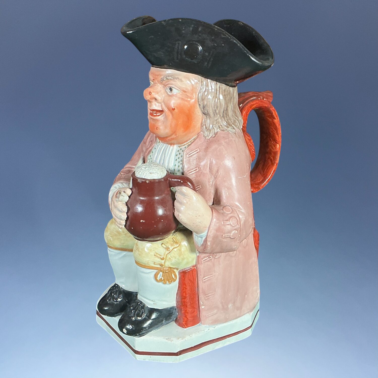 Early Staffordshire Pottery Toby Jug. - Image 4