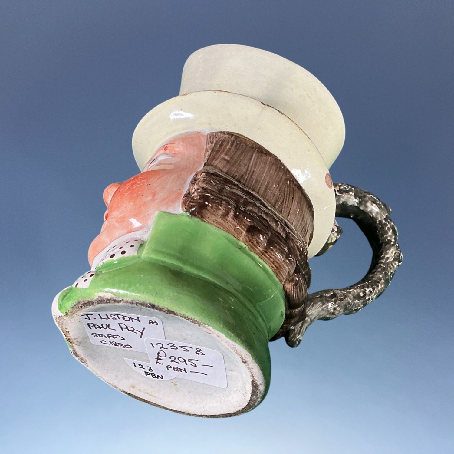 Early C19th Staffordshire Pottery John Liston - Paul Pry Mug. - Image 5