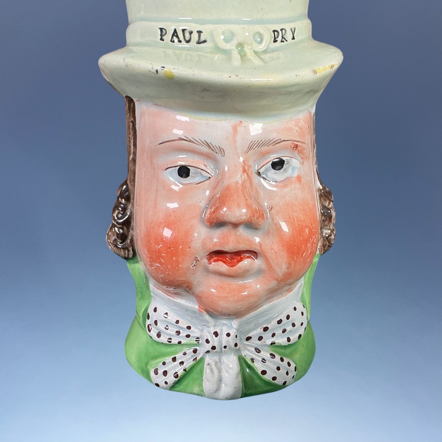 Early C19th Staffordshire Pottery John Liston - Paul Pry Mug. - Image 7