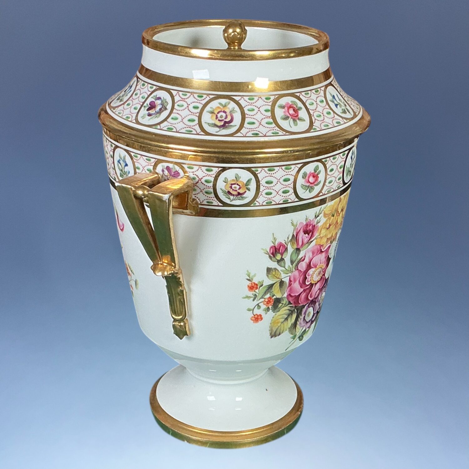 C19th Paris Porcelain Ice Pail & Cover c.1830 - Image 3