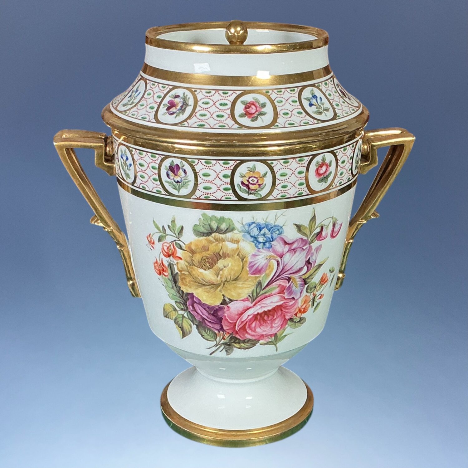 C19th Paris Porcelain Ice Pail & Cover c.1830 - Image 4